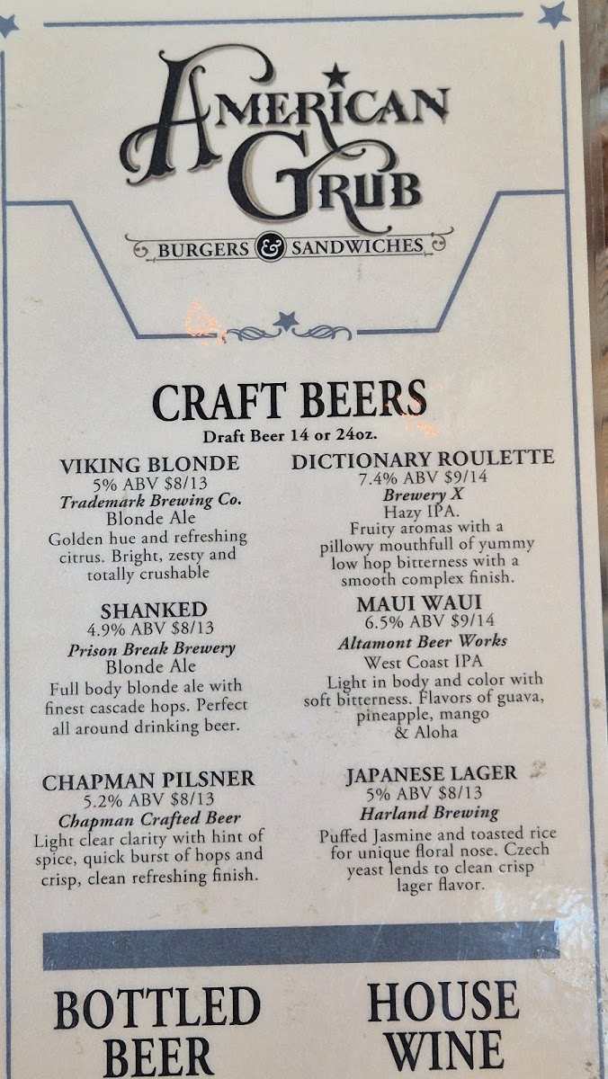 Menu American Grub-2