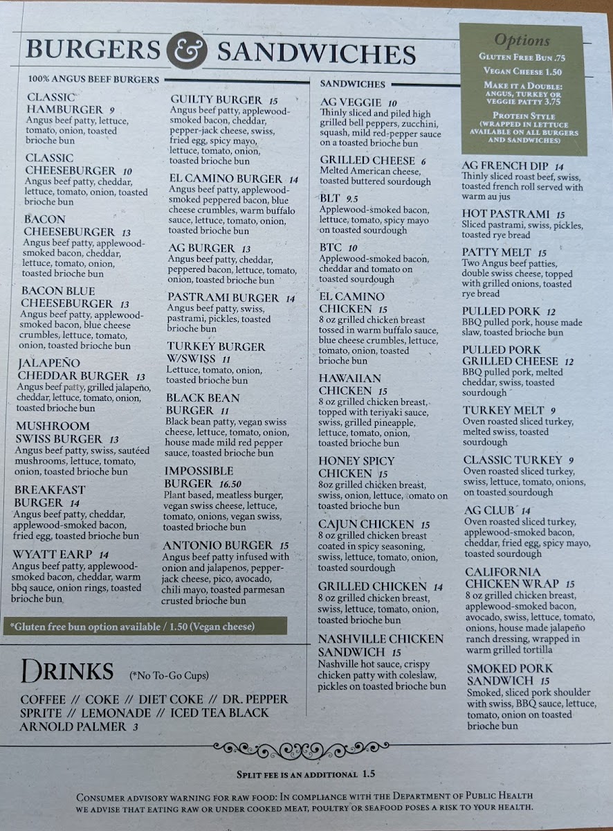 Menu American Grub-5